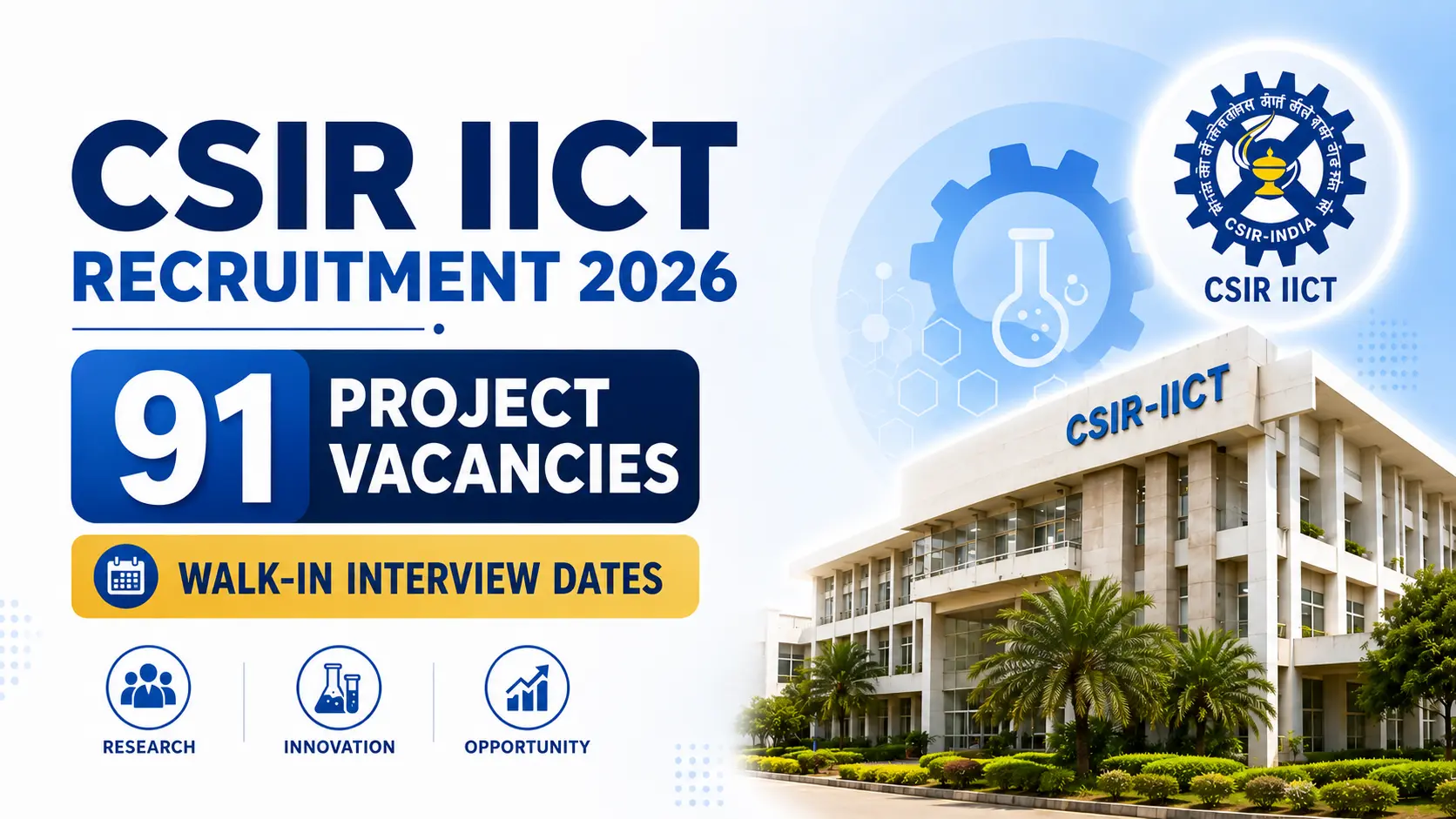 CSIR-IICT Recruitment 2026
