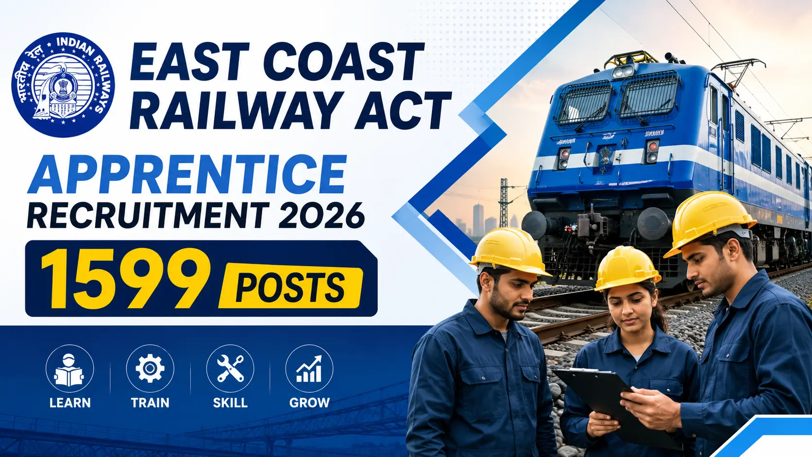 East Coast Railway Act Apprentice Recruitment 2026