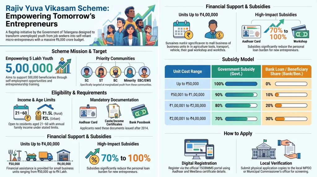 Rajiv Yuva Vikasam Scheme Telangana