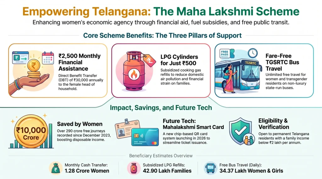 Telangana Maha Lakshmi Scheme Benefits