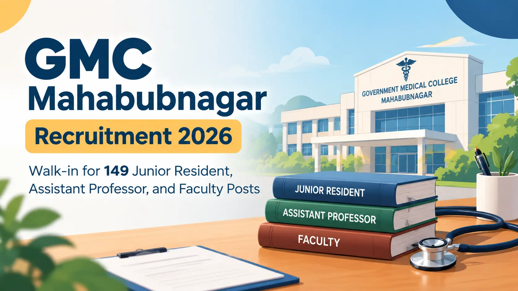 GMC Mahabubnagar Recruitment 2026