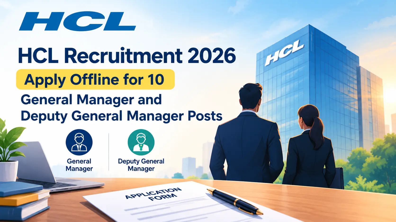 Offline Production HCL Recruitment 2026: Apply for 10 GM and DGM Posts Offline