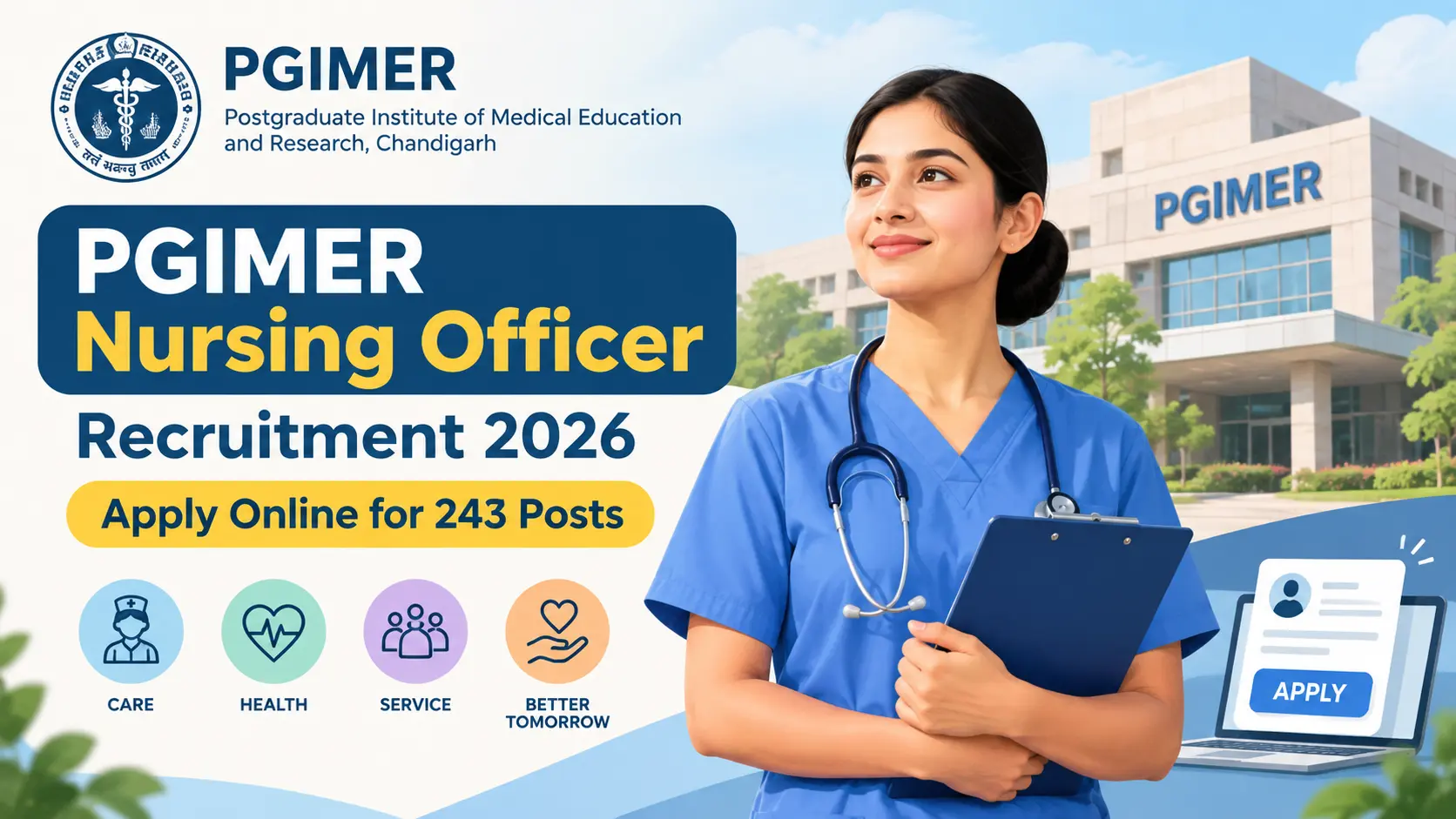 PGIMER Nursing Officer Recruitment 2026